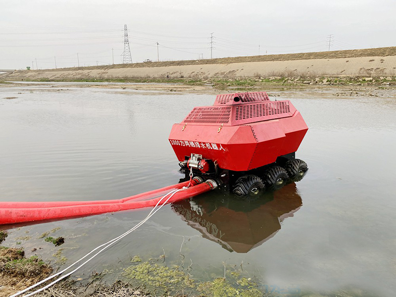 轮式水陆两栖供排水机器人